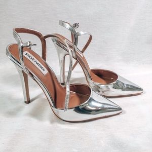 Steve Madden Silver Stiletto Heels